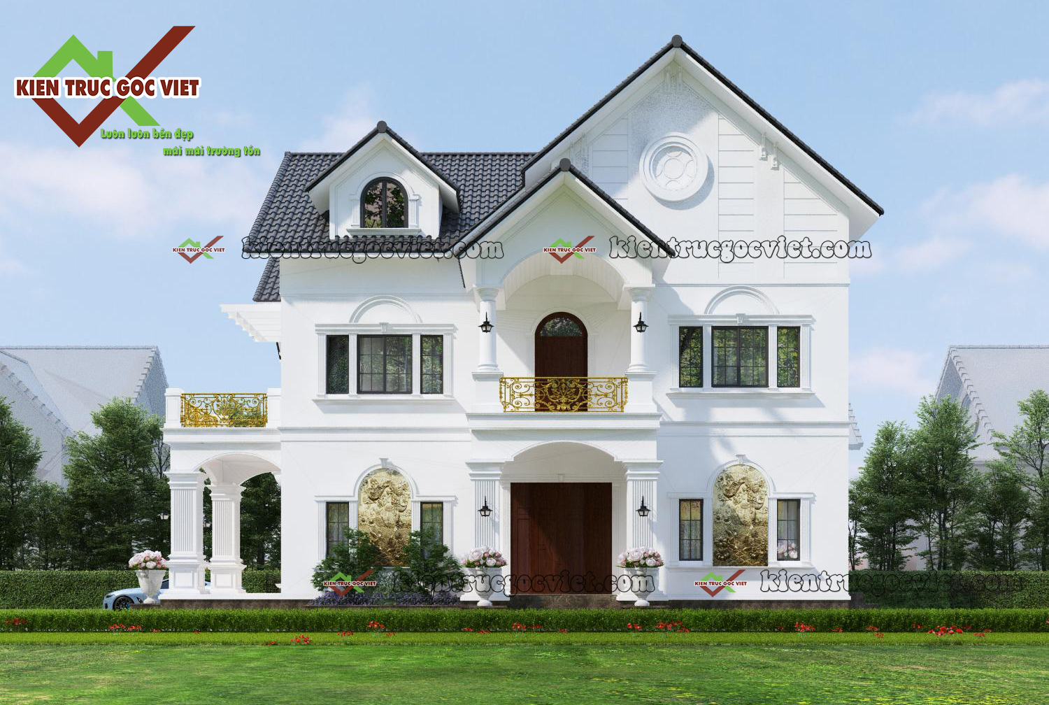 Biệt thự 2 tầng 3 phòng ngủ