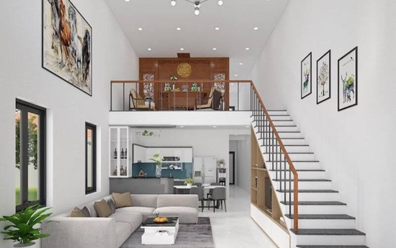 Nhà cấp 4 gác lửng 200 triệu