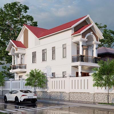 nha pho 5 met mai thai voi 2 mat tien duoc thiet ke vo cung dep mat o cu chi