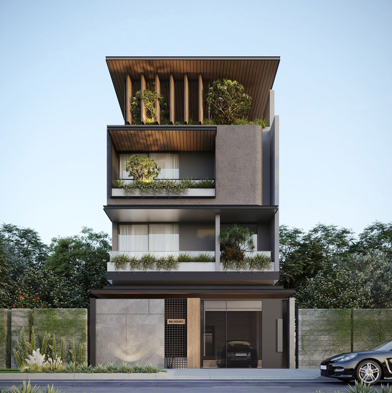 Thiết kế nhà phố Hiệp An