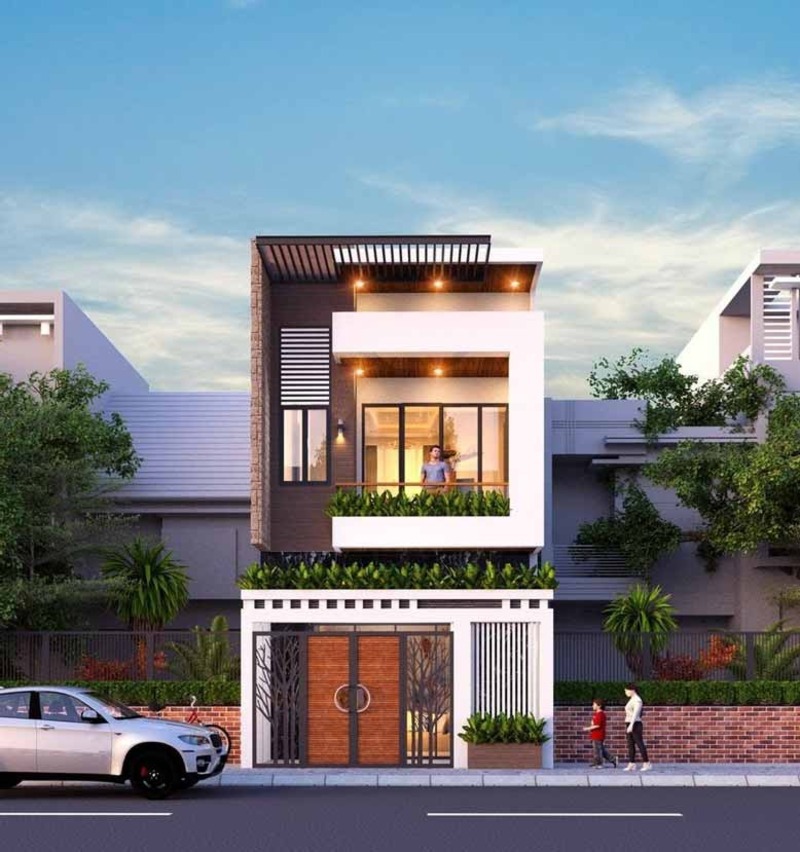 Thiết kế nhà phố Phú Mỹ thiet ke nha pho phu my