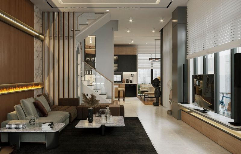 Thiết kế nhà phố Tân Đông Hiệp