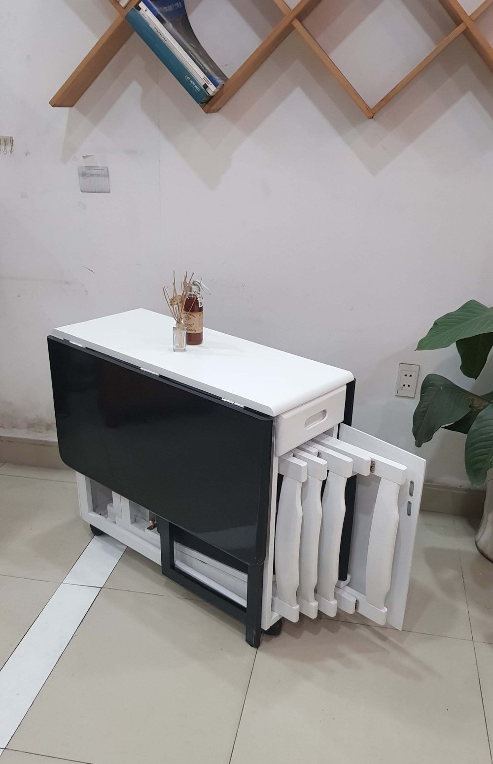 Bàn Ăn Thông Minh xếp gọn 4 ghế Vba14 Bàn Ăn Thông Minh xếp gọn 4 ghế Vba14