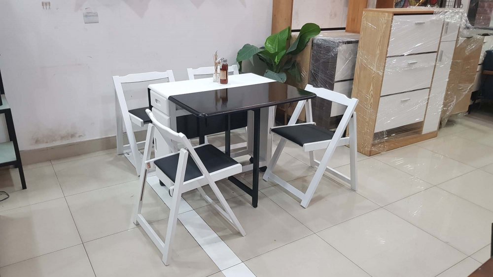 Bàn Ăn Thông Minh xếp gọn 4 ghế Vba14 Bàn Ăn Thông Minh xếp gọn 4 ghế Vba14