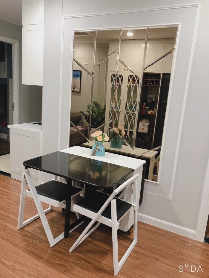 Bộ Bàn Ăn Thông Minh xếp gọn 4 ghế luxury Vba15 Bộ Bàn Ăn Thông Minh xếp gọn 4 ghế luxury Vba15