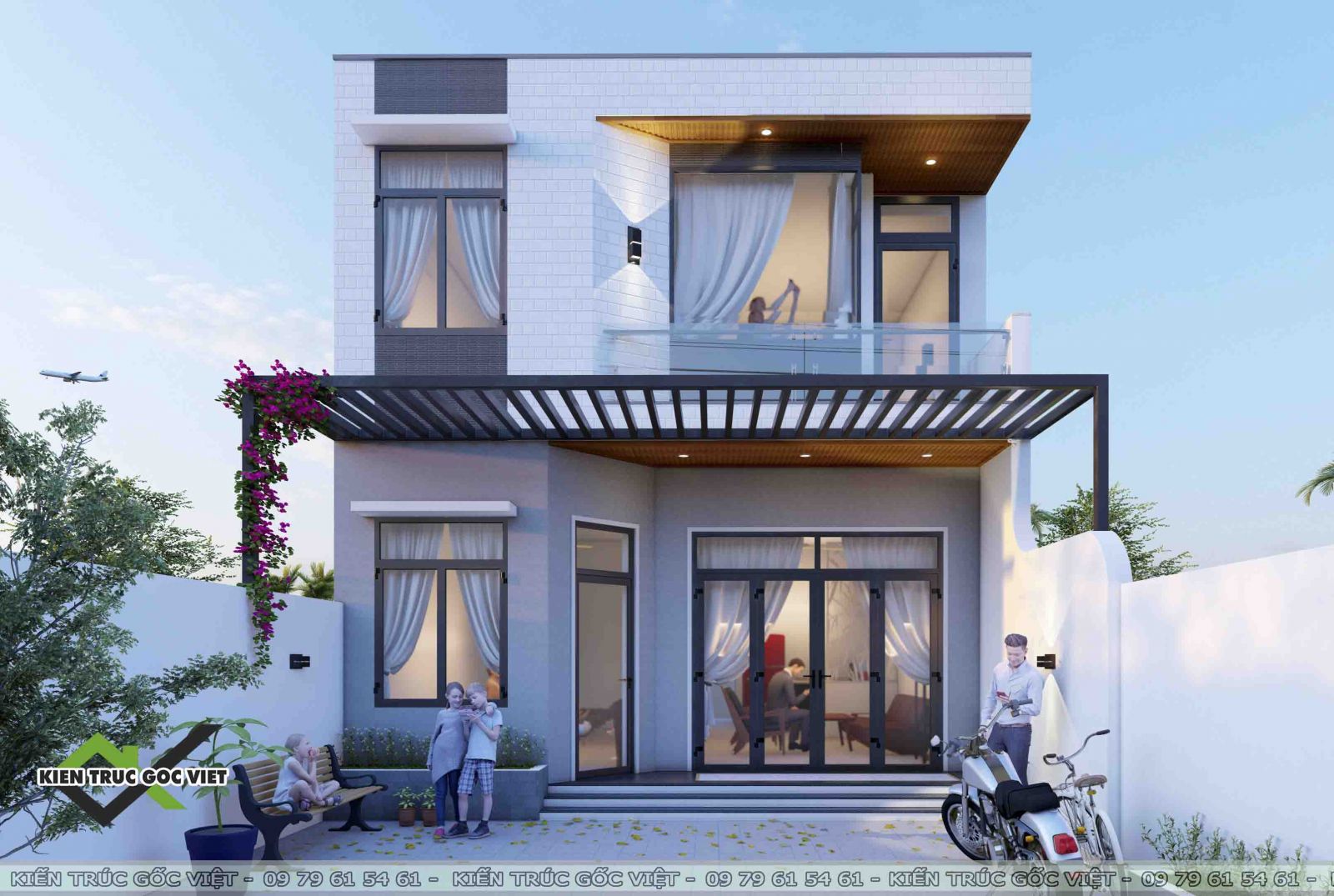 Mặt tiền thiết kế của căn nhà 