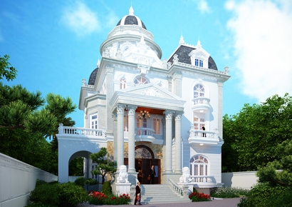 Thiết kế nhà kiến trúc Pháp