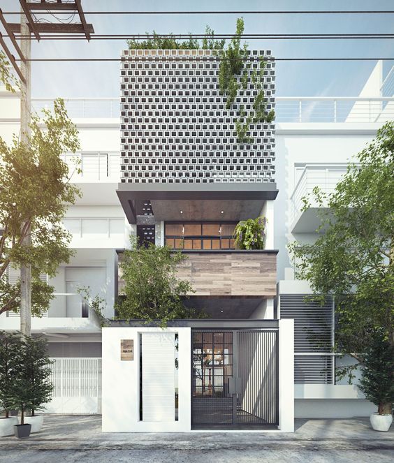 Mặt tiền nhà phố đẹp