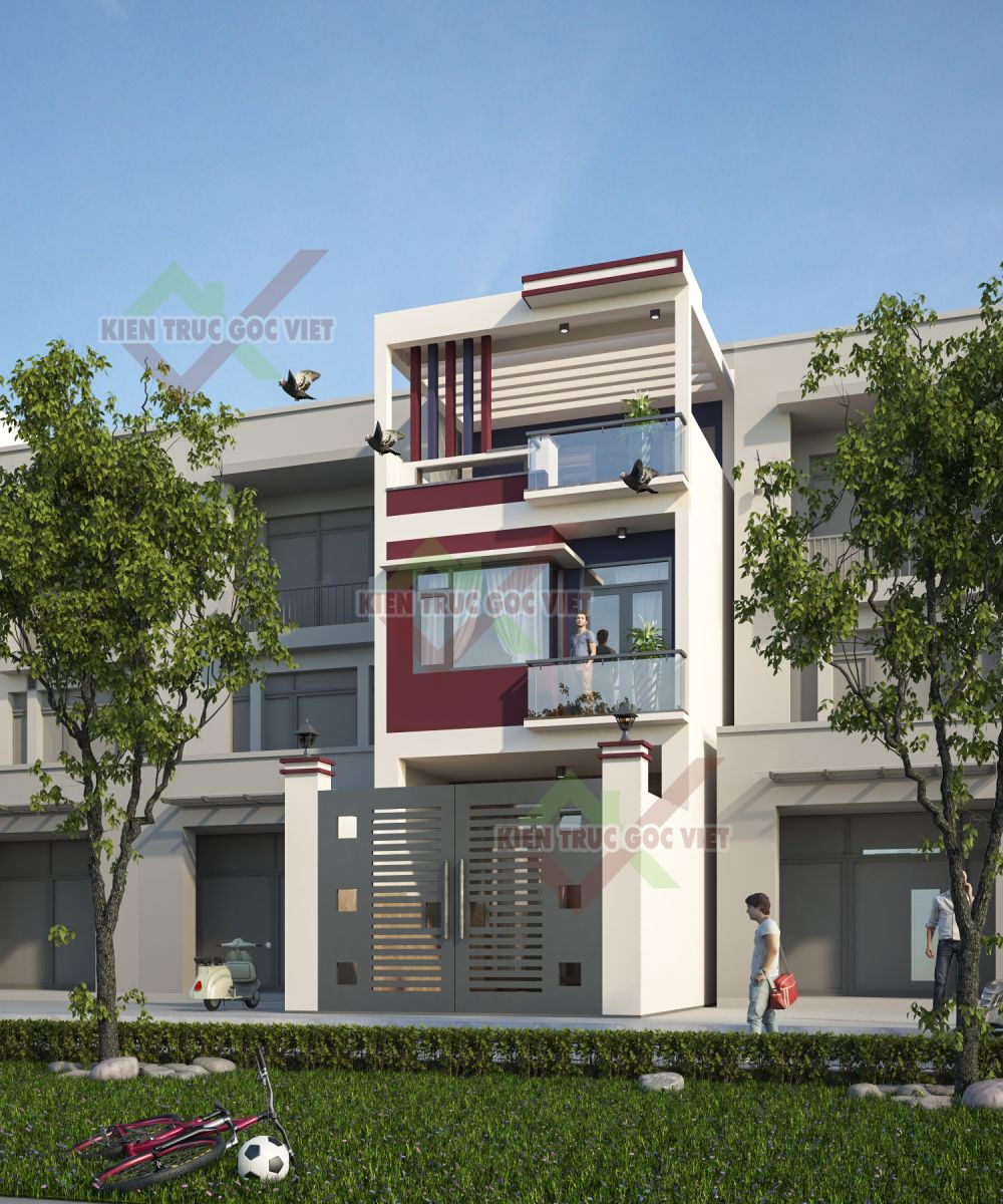 Thiết kế nhà phố 3 tầng 