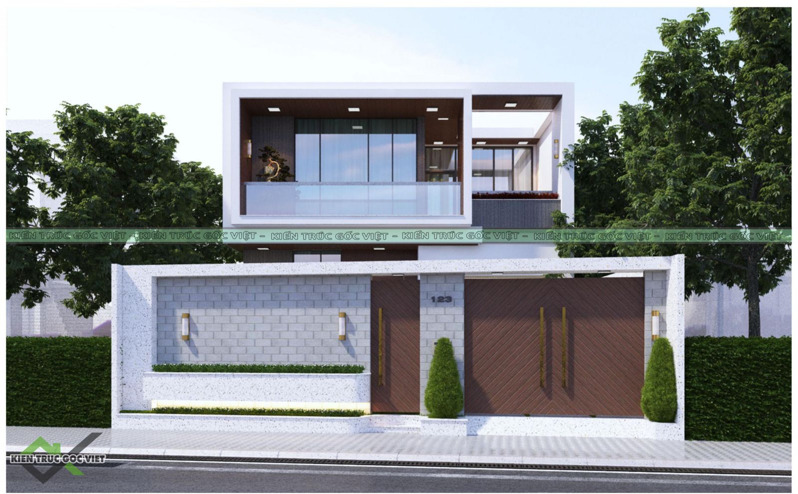 Mẫu mặt tiền 2 tầng 