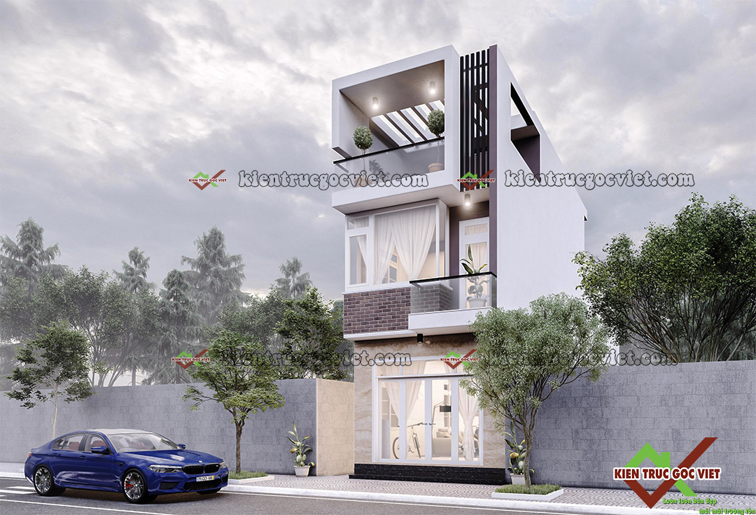 Phối cảnh  mặt tiền 