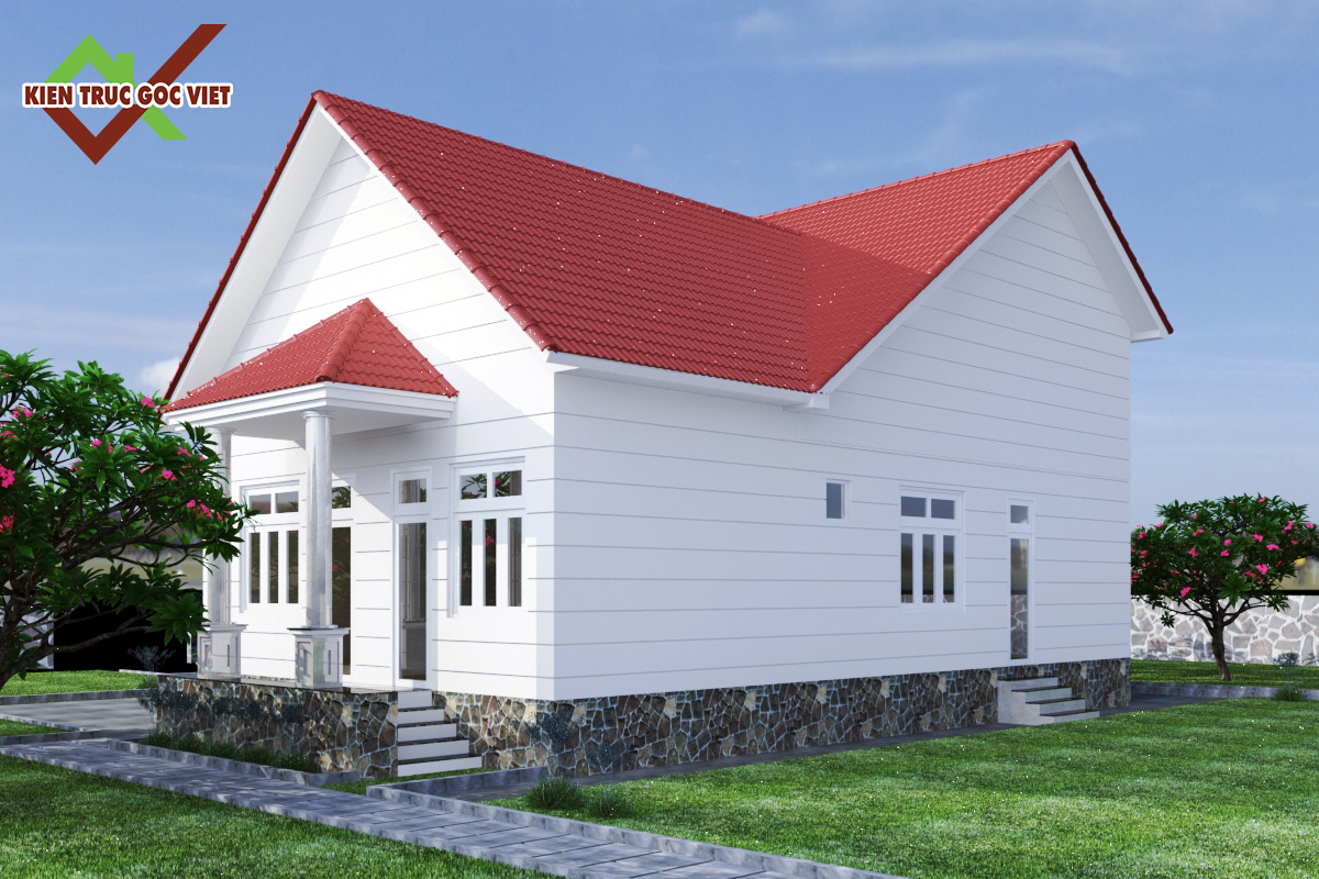 Mặt tiền hông biệt thự vườn 