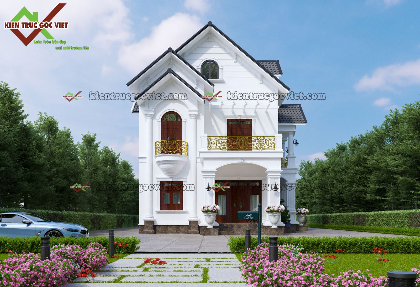 Phối cảnh mặt tiên view góc 