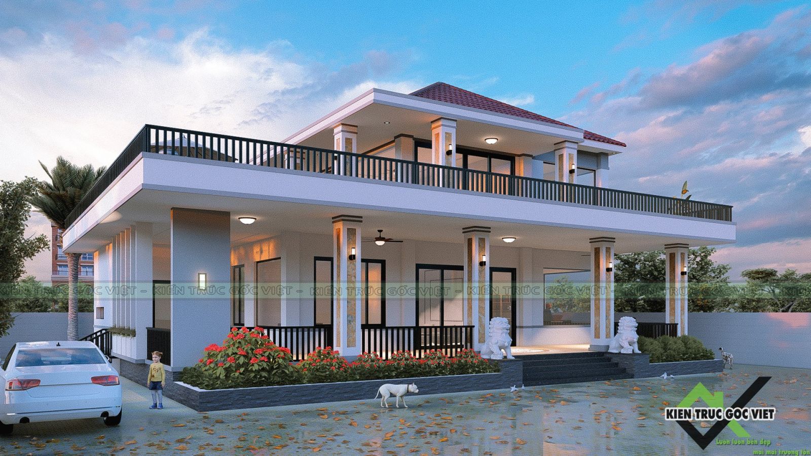 Phối cảnh không gian ngoại thất 