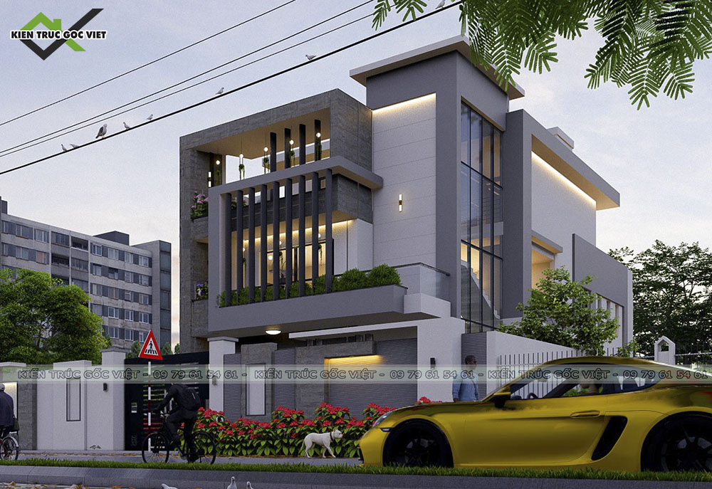 Phối cảnh 3d mặt tiền 