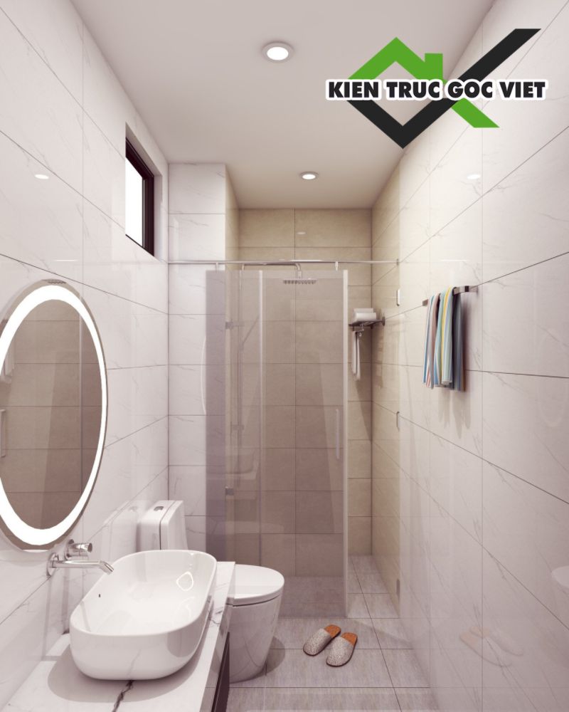 Thiết kế nhà hiện đại đẹp rộng 5 mét ở Thủ Dầu Một
