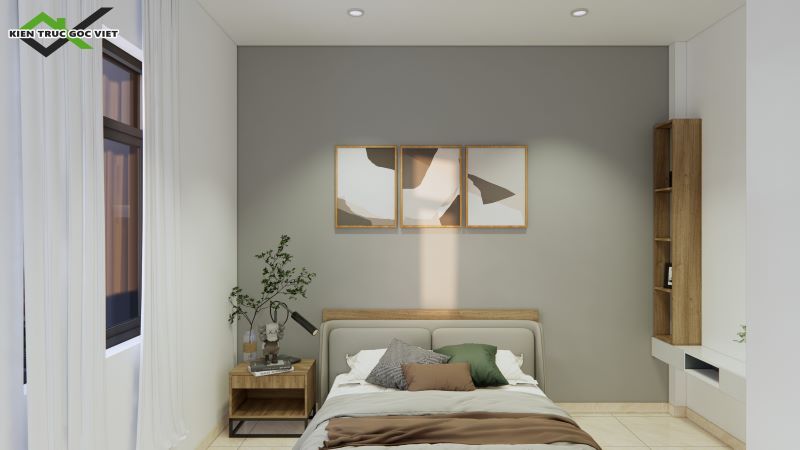 Nội thất nhà phố 2 tầng 4,8 x 12,5m