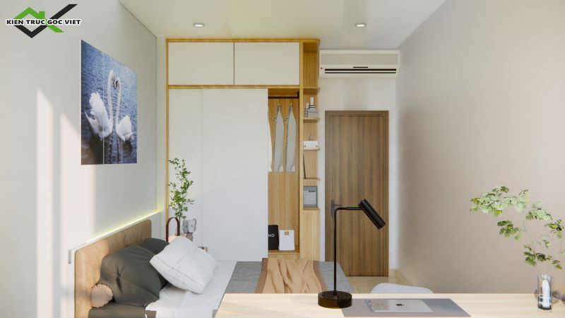Nội thất nhà phố 2 tầng 4,8 x 12,5m