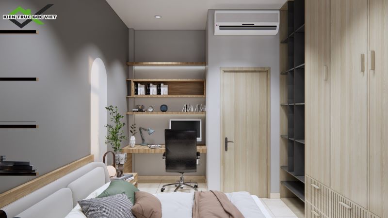 Nội thất nhà phố 2 tầng 4,8 x 12,5m