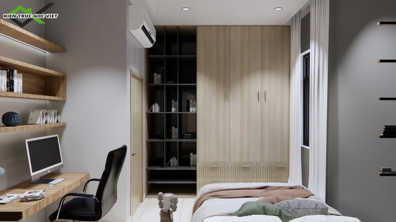Nội thất nhà phố 2 tầng 4,8 x 12,5m