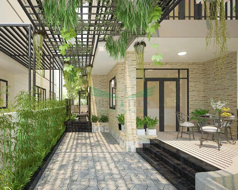 Thiết kế biệt thự sân vườn ở Hóc Môn
