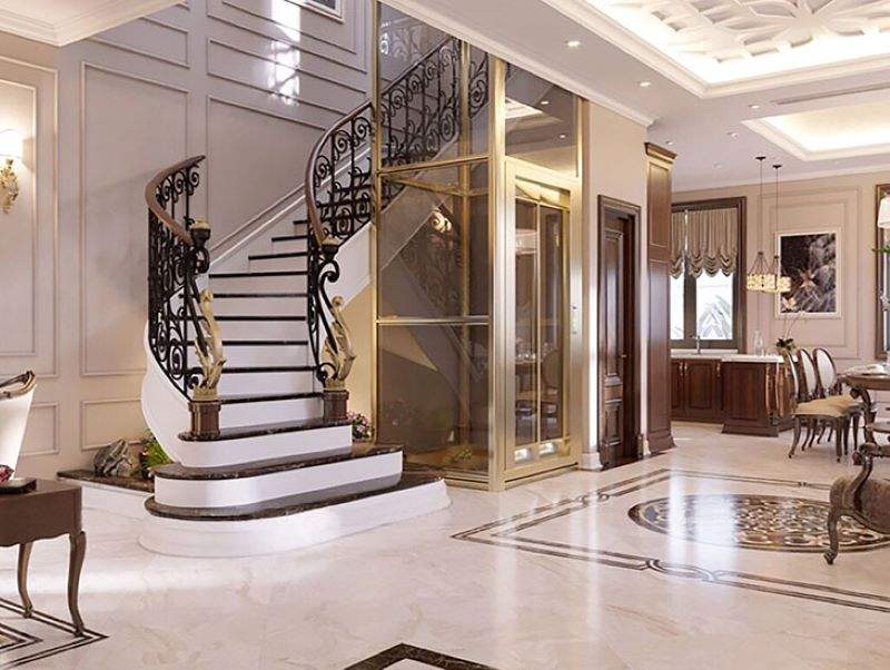Thiết kế nhà ở có thang máy