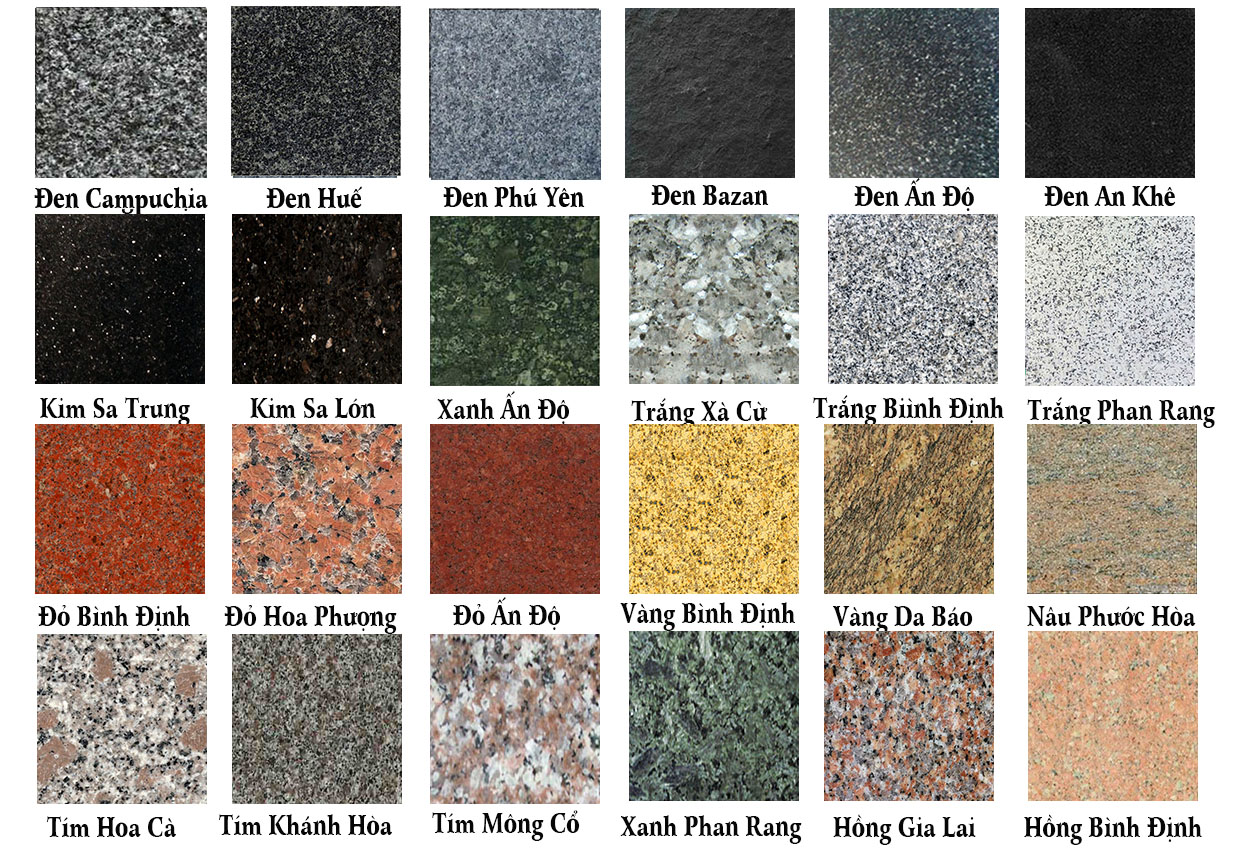mẫu đá hoa cương đẹp 