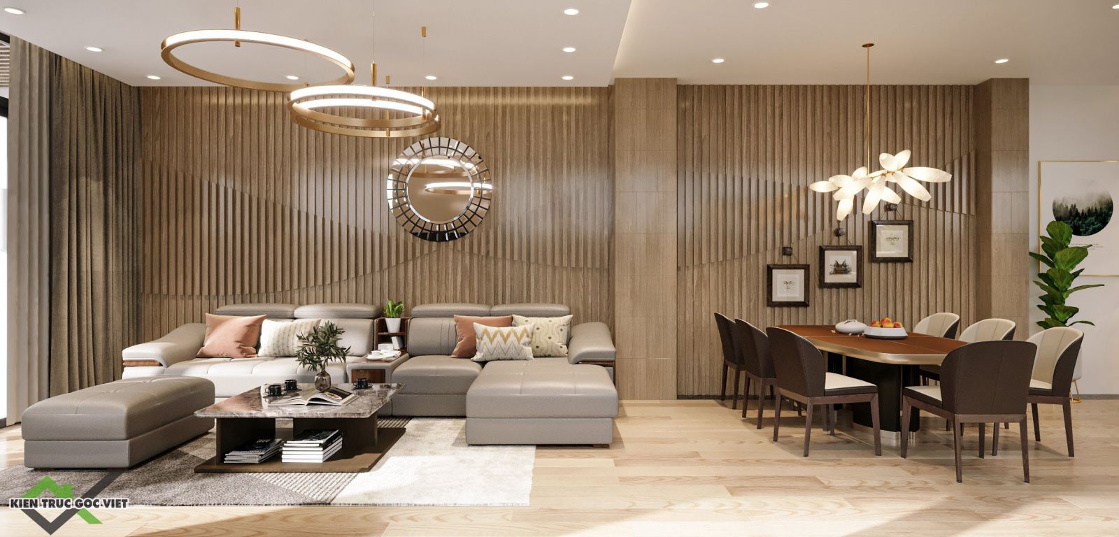 Thiết kế nội thất phòng khách 3