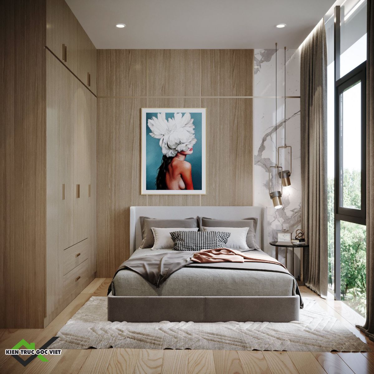 Thiết kế nội thất phòng ngủ 1