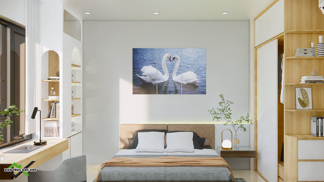 Thiết kế nhà hiện đại đẹp rộng 5 mét ở Thủ Dầu Một
