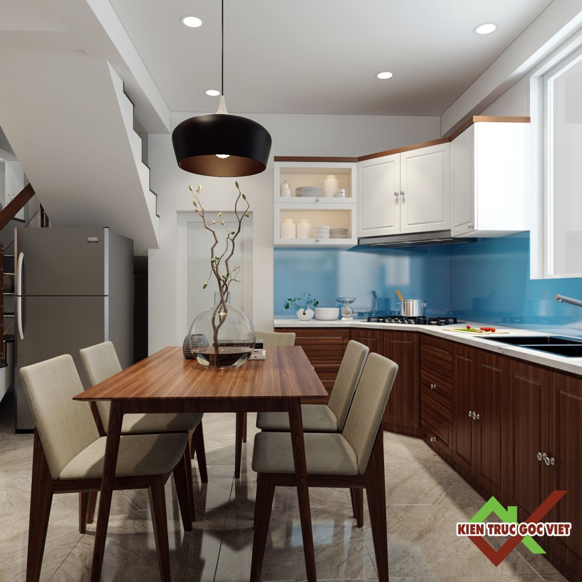 Thiết kế nhà bếp không gian nhỏ 