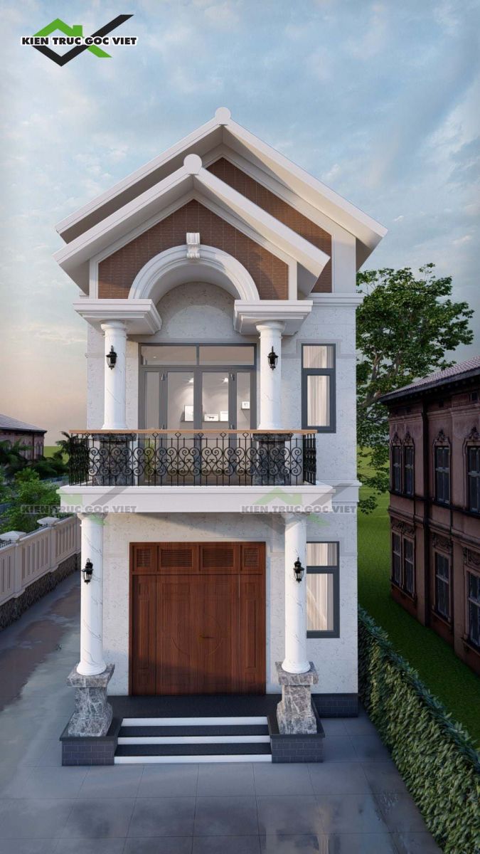 Mẫu thiết kế 2 tầng mái thái ở Củ Chi đẹp 