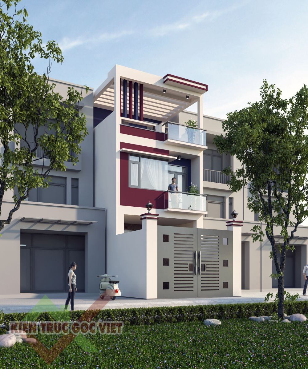 Thiết kế nhà phố ở Bình Dương 