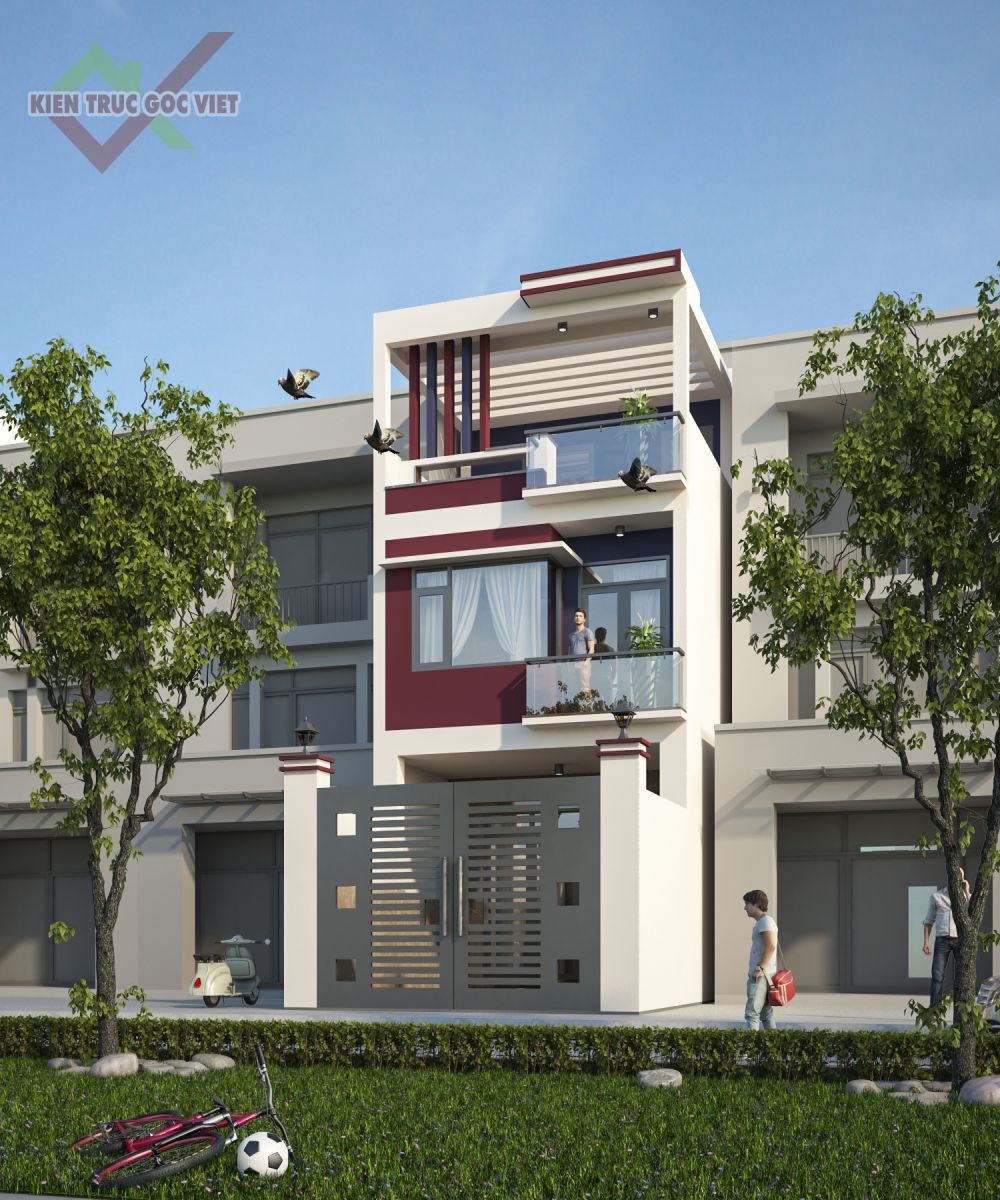 Thiết kế nhà ống 3 tầng cực đẹp