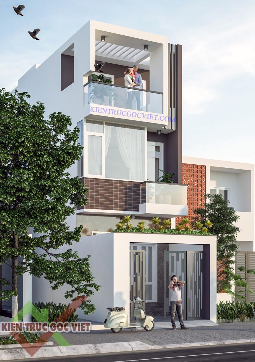 Thiết kế nhà phố 3 tầng 