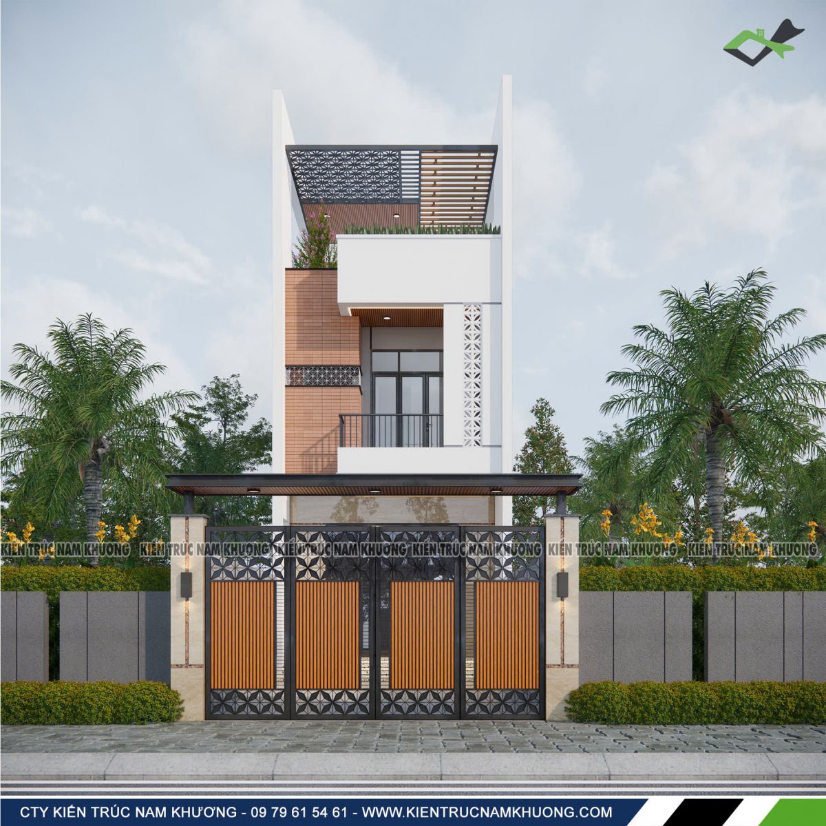 Thiết kế nhà phố 3 tầng đẹp 