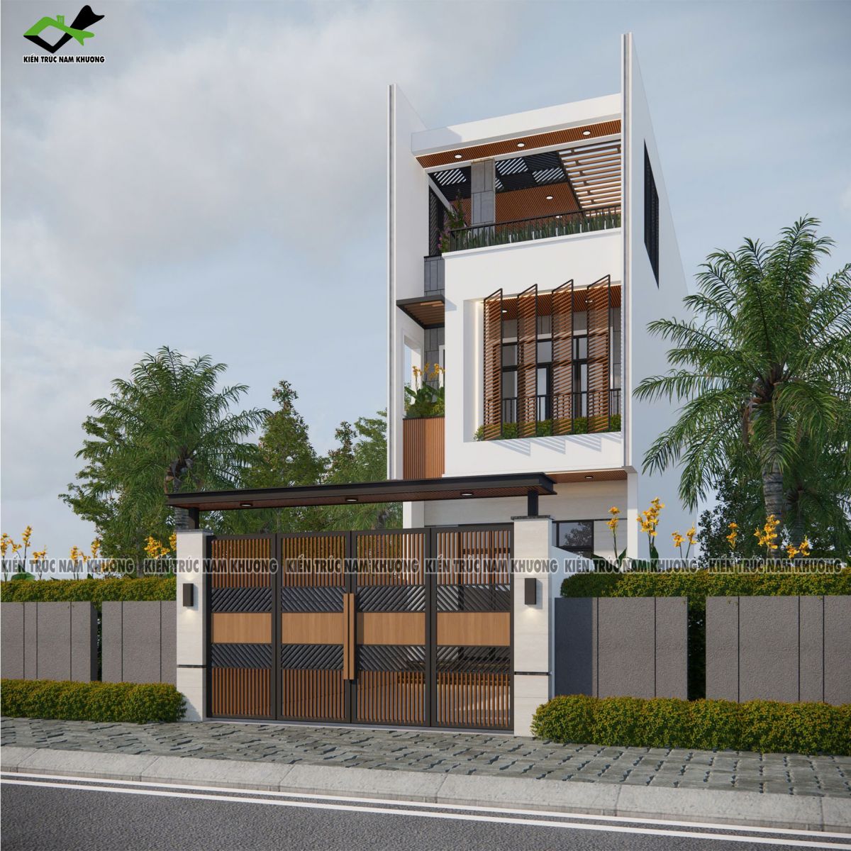 Thiết kế nhà phố rẻ tại Bình dương