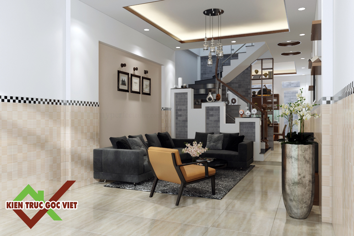 Phối cảnh nội thất phòng khách 