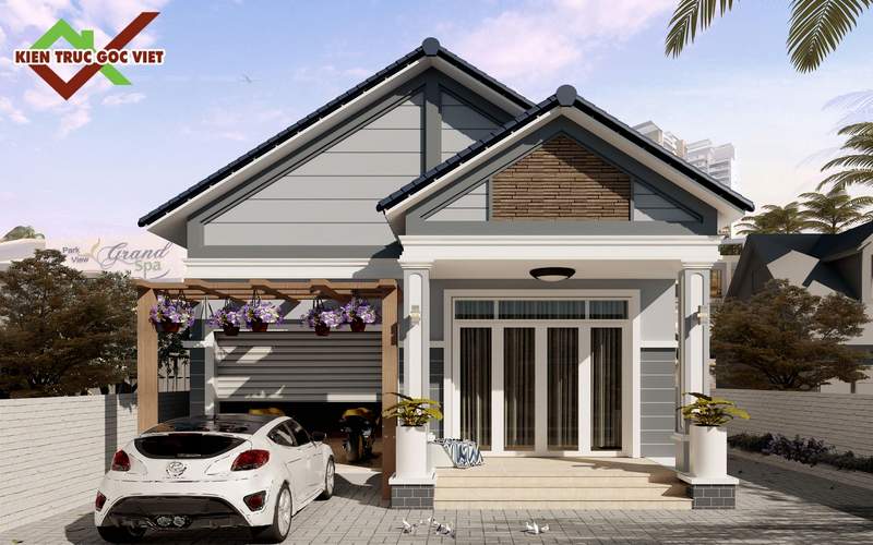 Mẫu nhà cấp 4 mái thái đẹp  