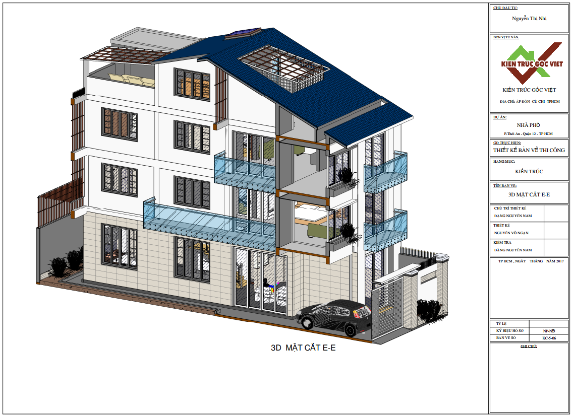 3d mặt cắt chi tiết 