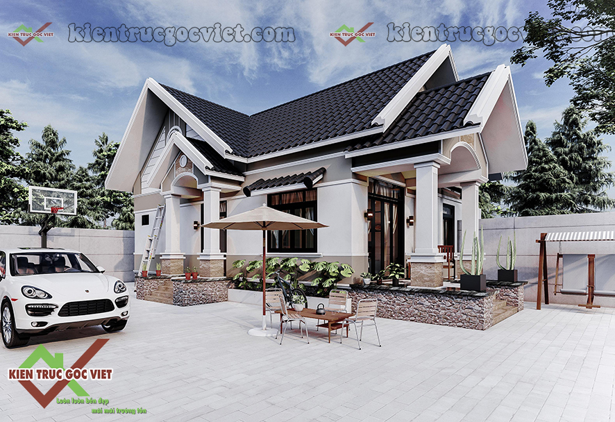Mẫu mặt tiền nhà biệt thự mini 