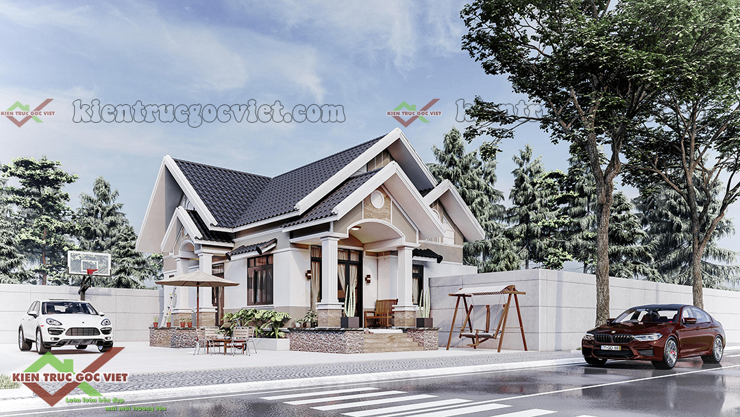 Thiết kế phối cảnh mặt tiền nhà tại củ chi 
