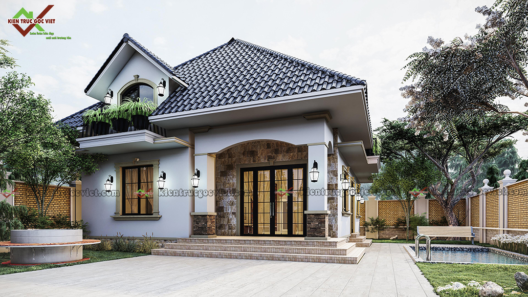 Phối cảnh ngoại thất mặt tiền 