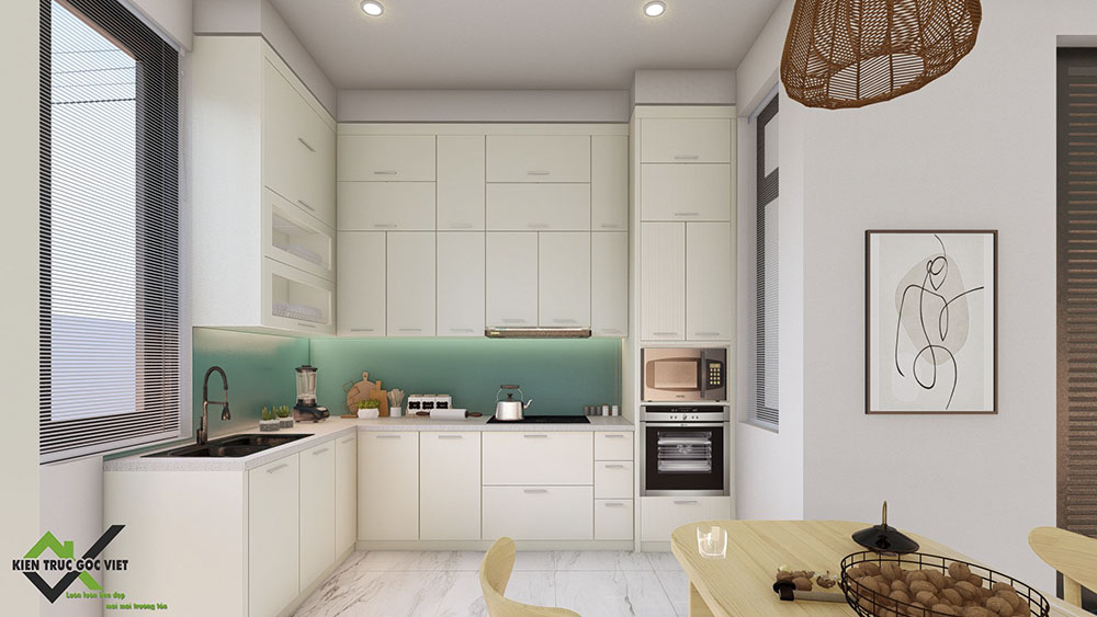 Nội thất phòng bếp căn nhà cấp 4