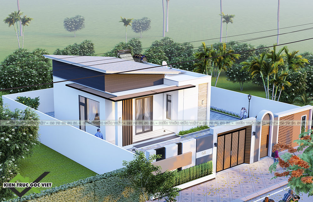 phối cảnh tổng quan nhà cấp 4