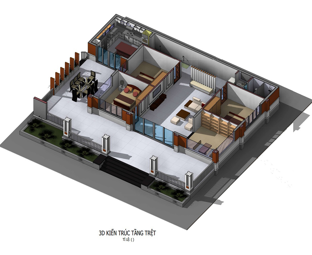Thiết kế mặt bằng phối cảnh 