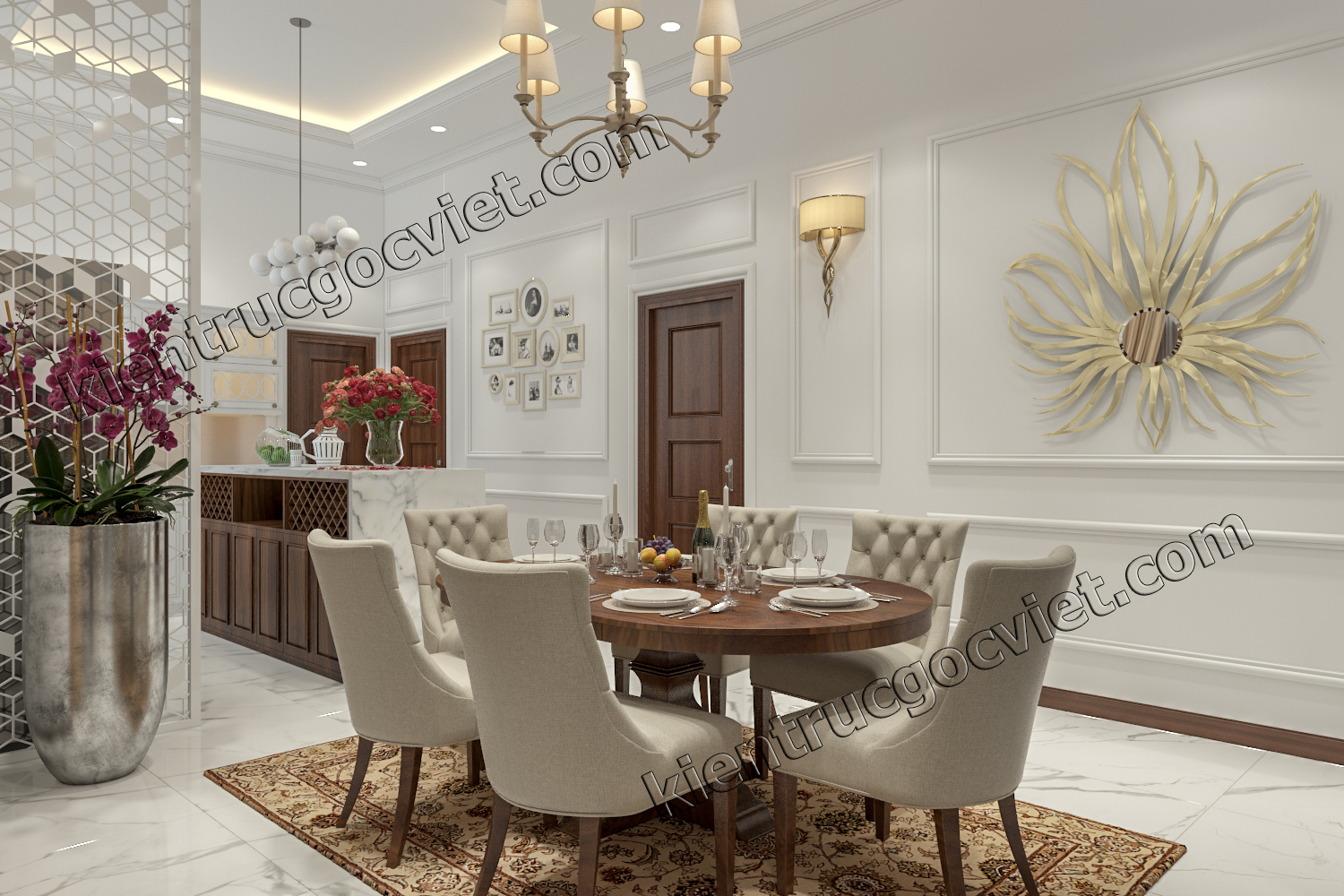 Thiết kế nội thất phong cách tân cổ điển