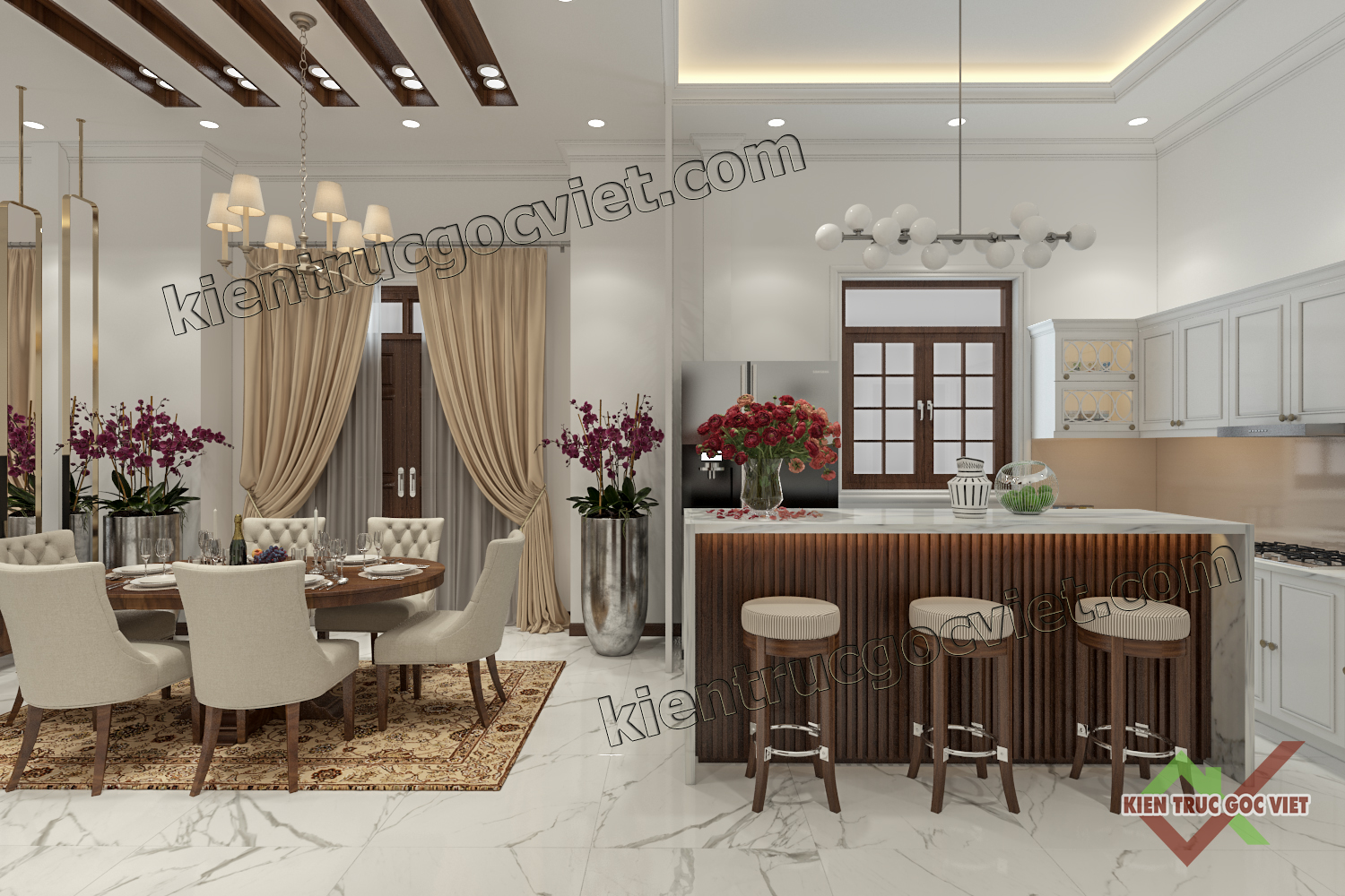 Thiết kế phối cảnh nội thất nhà cấp 4