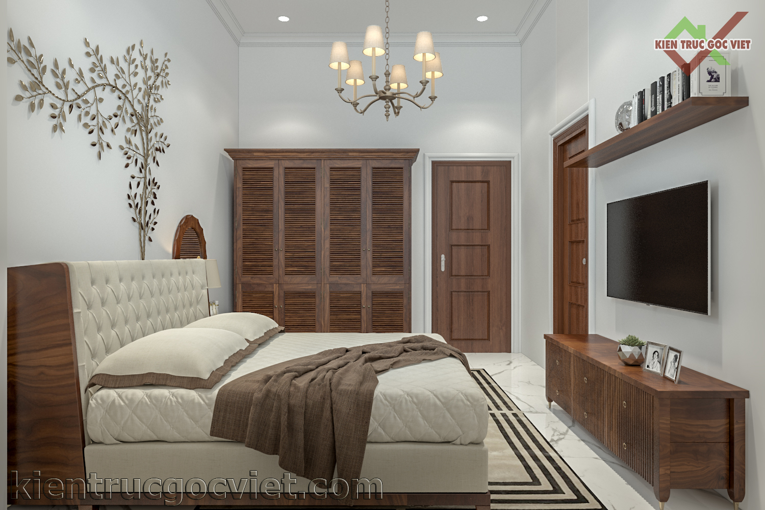 Thiết kế phối cảnh phòng ngủ 