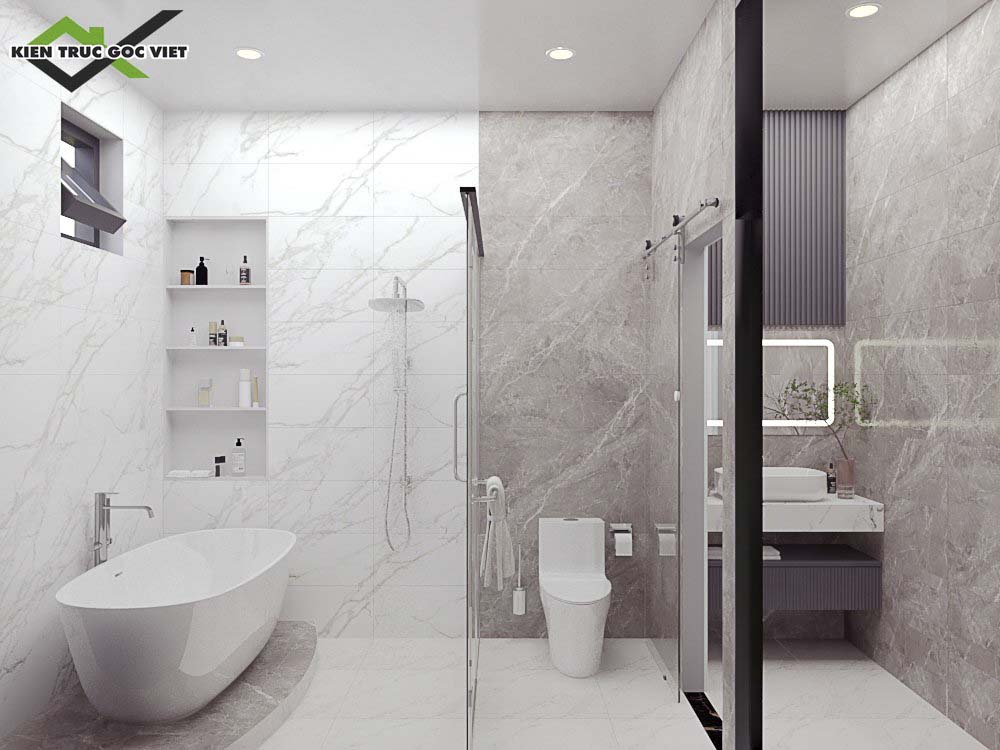 Thiết kế phối cảnh nhà vệ sinh 